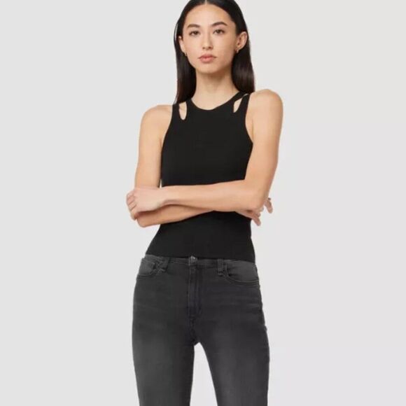 Hudson Noa Mid Rise Straight Crop Jeans in Twin Flame Size 33 NWOT - Picture 2 of 8